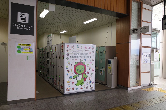 長野駅のコインロッカーの写真