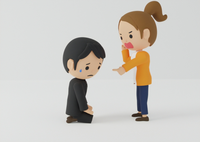 理不尽のイメージ写真