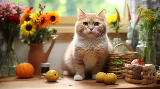 一喜一憂する猫のイメージ写真