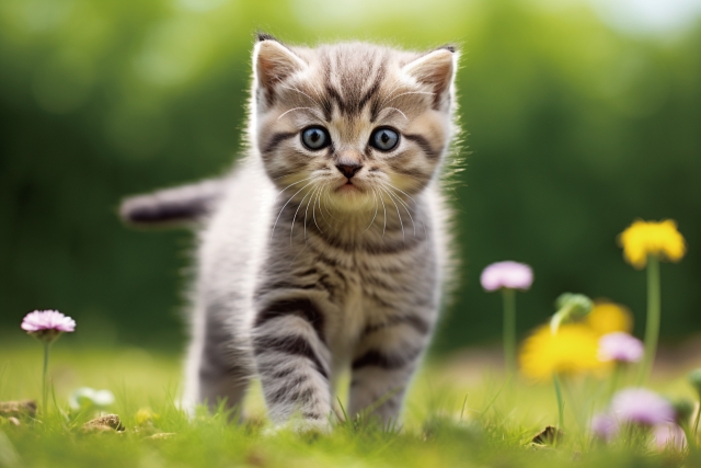 一喜一憂する猫のイメージ写真