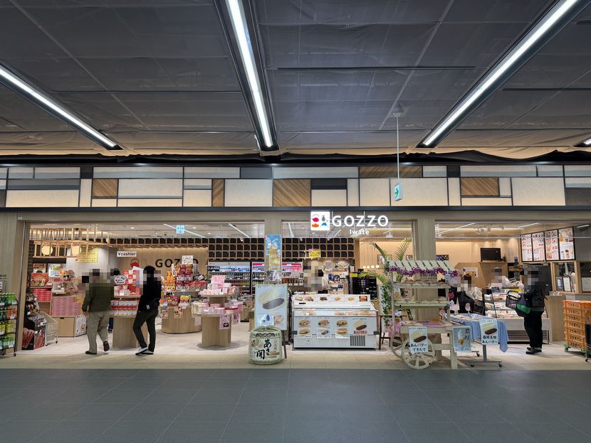 盛岡駅 福田パンの店舗外観（現地写真）