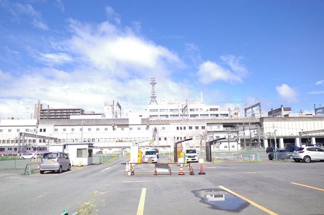 盛岡駅西口駐車場の入り口の写真