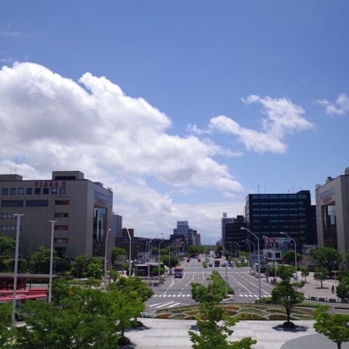 新潟駅の新幹線ホームの写真