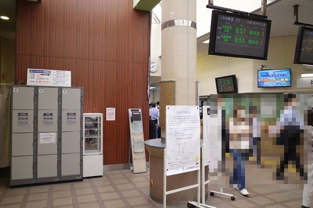 上田駅しなの鉄道のコインロッカーの写真