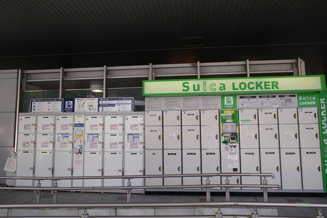 仙台駅西口のコインロッカーの設置場所の写真