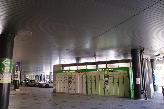 仙台駅西口のコインロッカーの設置場所の写真
