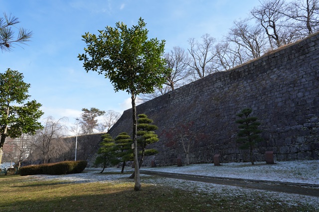 盛岡城址公園の石垣の風景写真