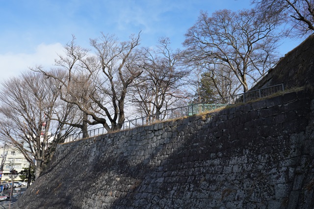 盛岡城址公園の石垣の風景写真