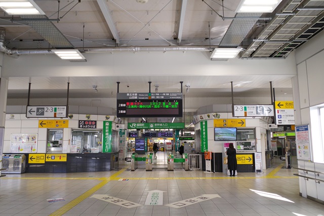 盛岡駅の南改札の写真