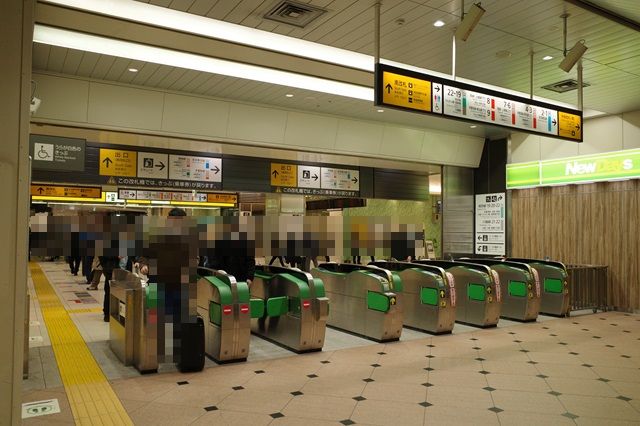 大宮駅南改札内新幹線乗り換え改札