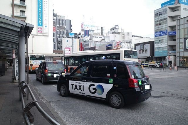 大宮駅東口のタクシー乗り場の案内