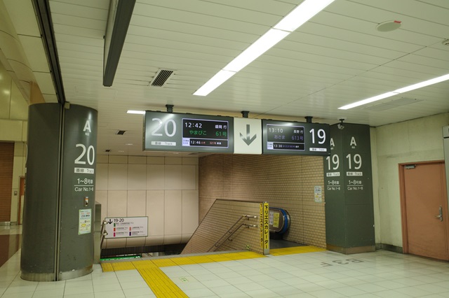 新幹線乗り場へのルート