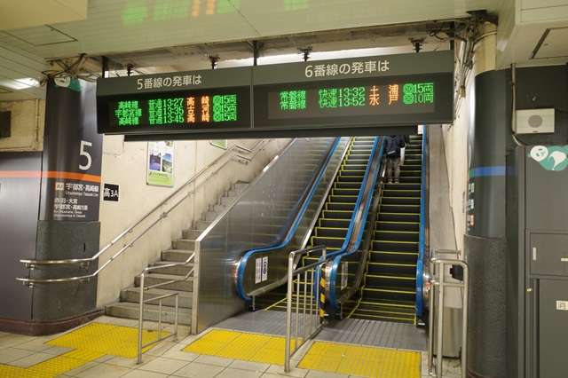 上野駅の5－6番線乗り場の風景写真