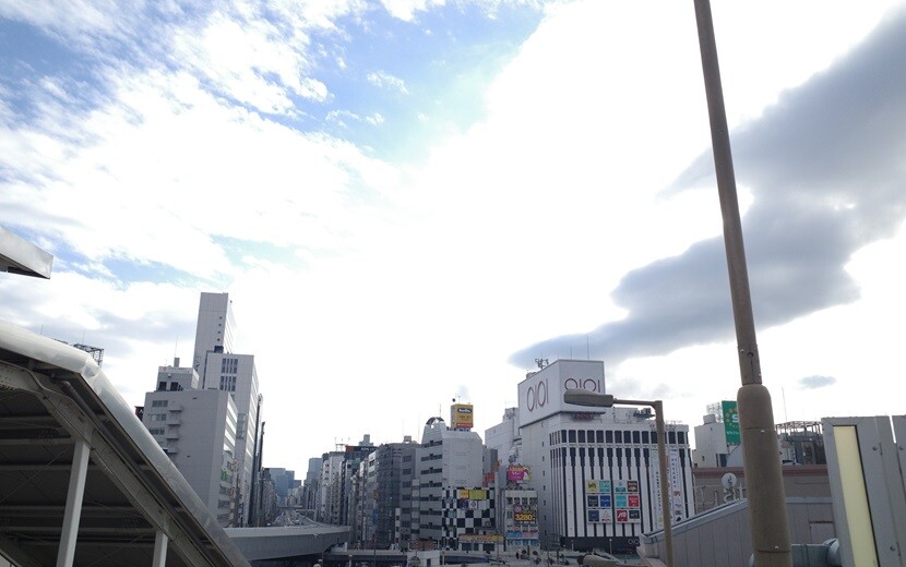 パンダ橋口から見た上野の風景