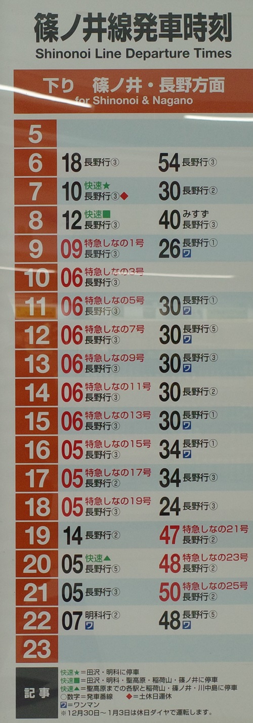 松本駅の時刻表:篠ノ井線、大糸線、上高地線:駅掲示の路線図の写真 – 駅と観光と言葉の情報