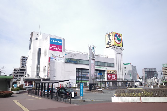 北上駅西口のタクシー乗り場