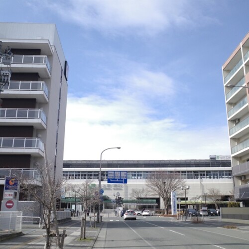 北上駅東口の風景写真