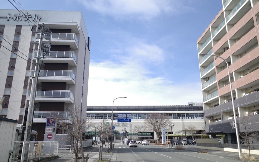 北上駅東口の風景写真