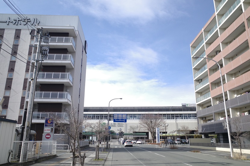 北上駅東口の風景写真