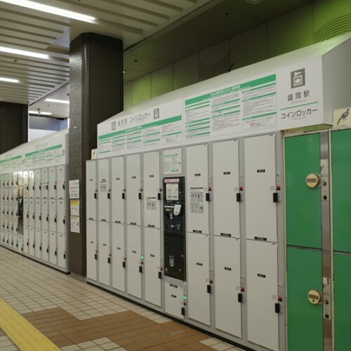 盛岡駅のコインロッカの設置状況