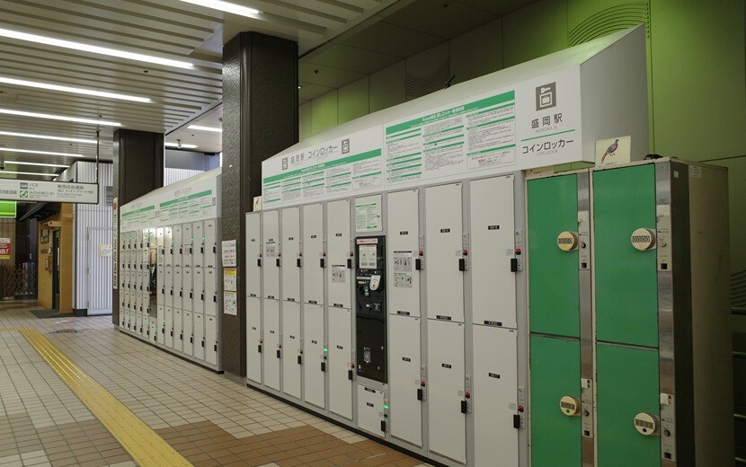 盛岡駅のコインロッカの設置状況