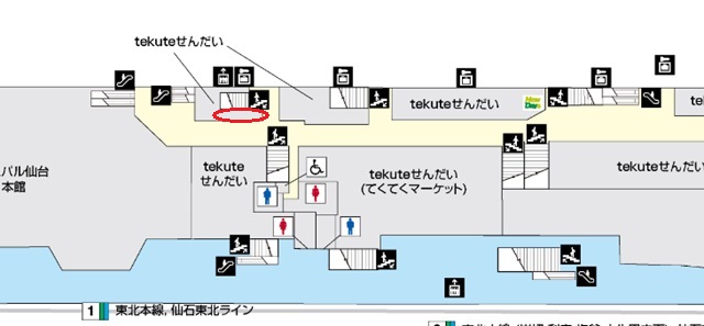 878エルベの場所を記した構内図