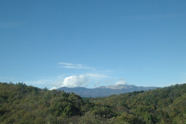 会津若松へ行く高速バスからの風景