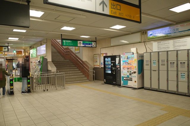 長町駅の出口改札