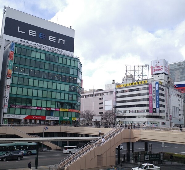 仙台駅前の風景