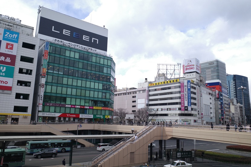 仙台駅前の風景