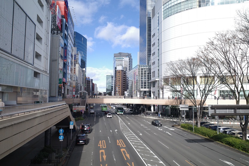 仙台駅前の風景