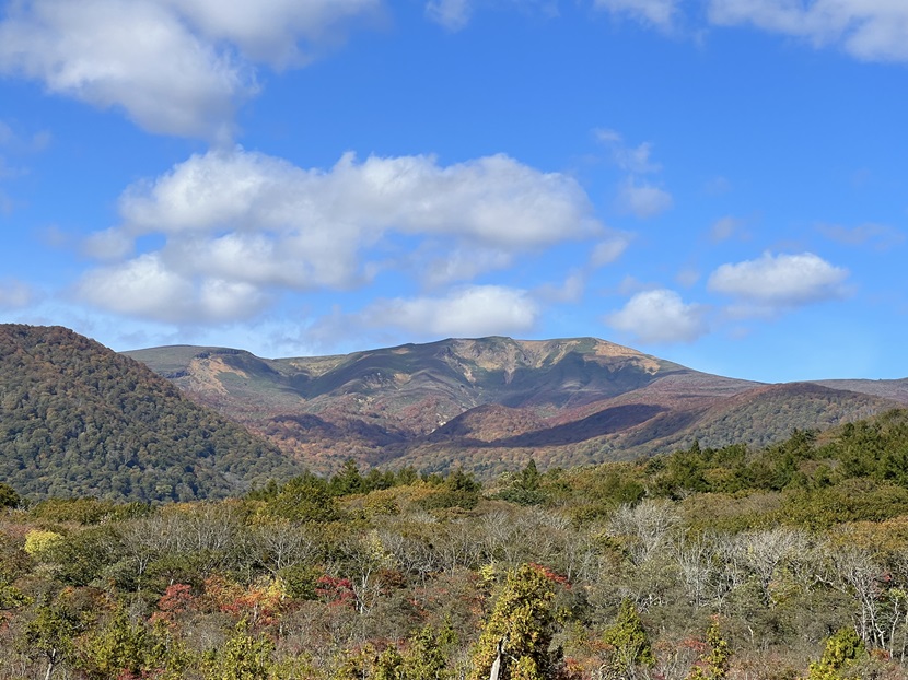 栗駒山の秋の風景