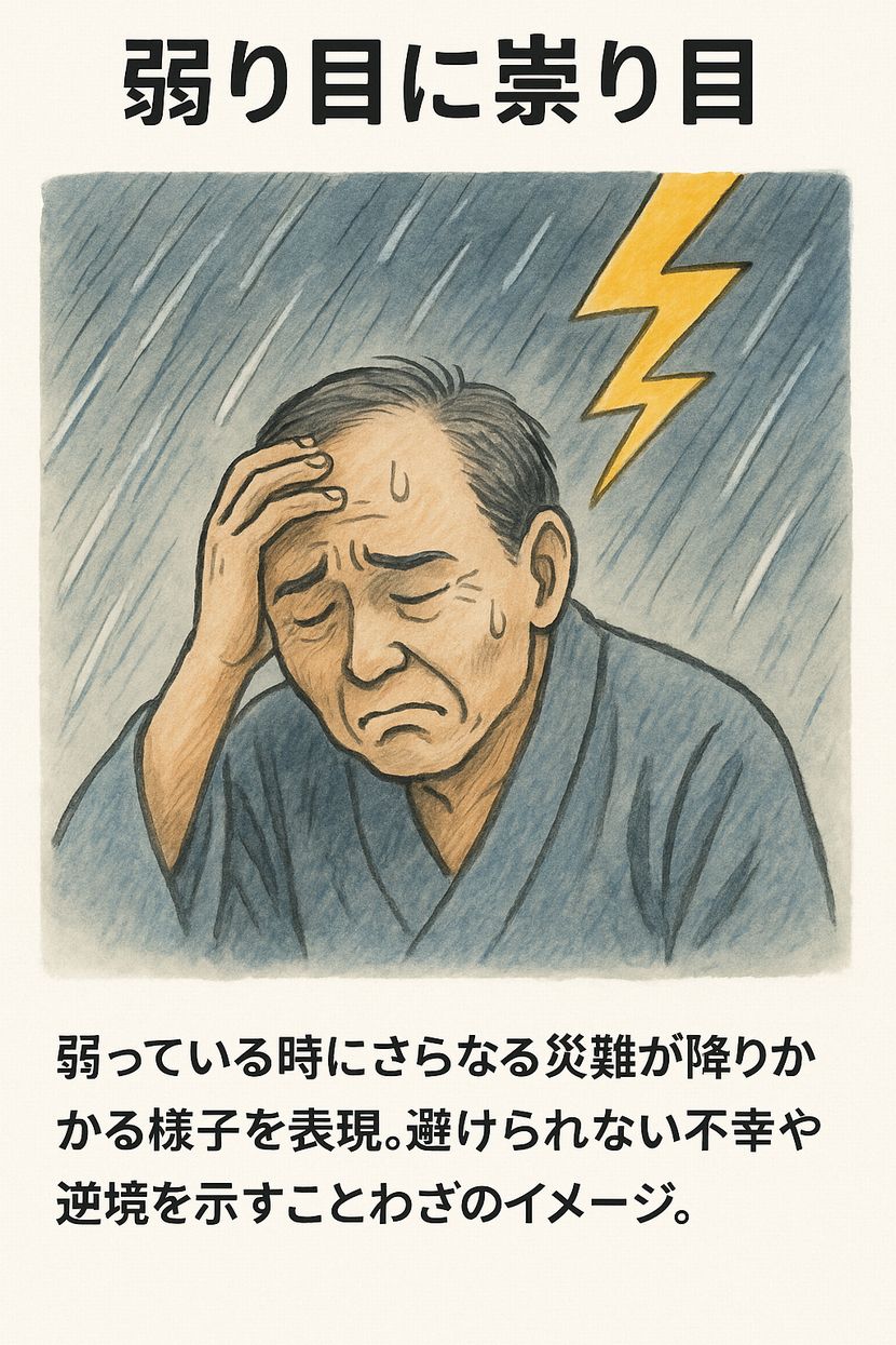 弱り目に祟り目