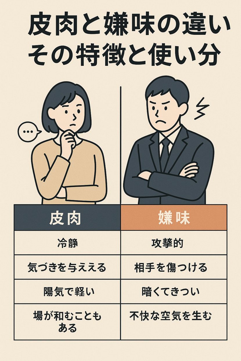 「嫌味をユーモアで受け流す」