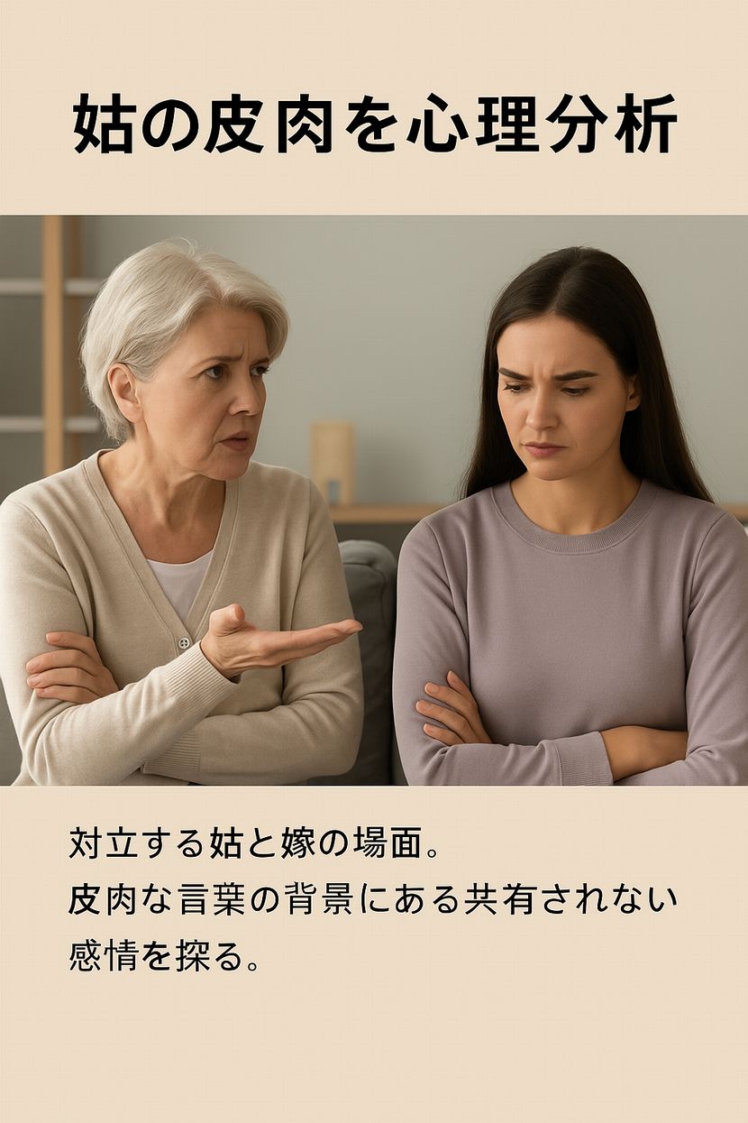 「対立する姑と嫁の場面」