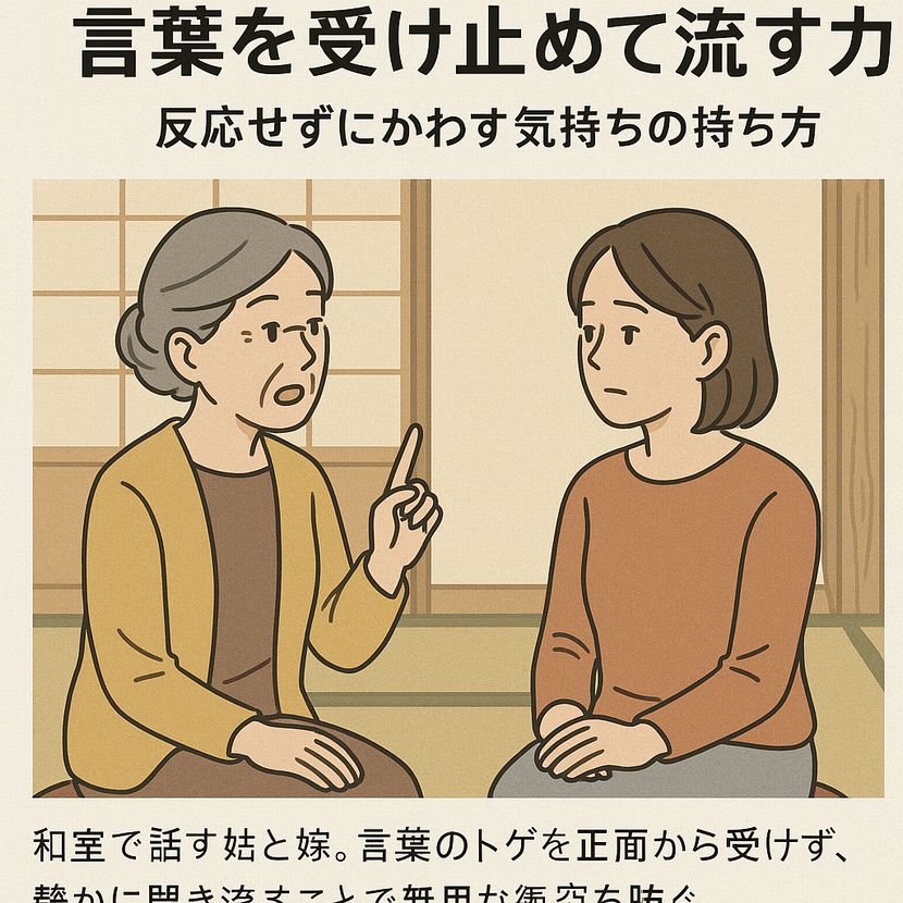 「反応せずにかわす気持ちの持ち方」