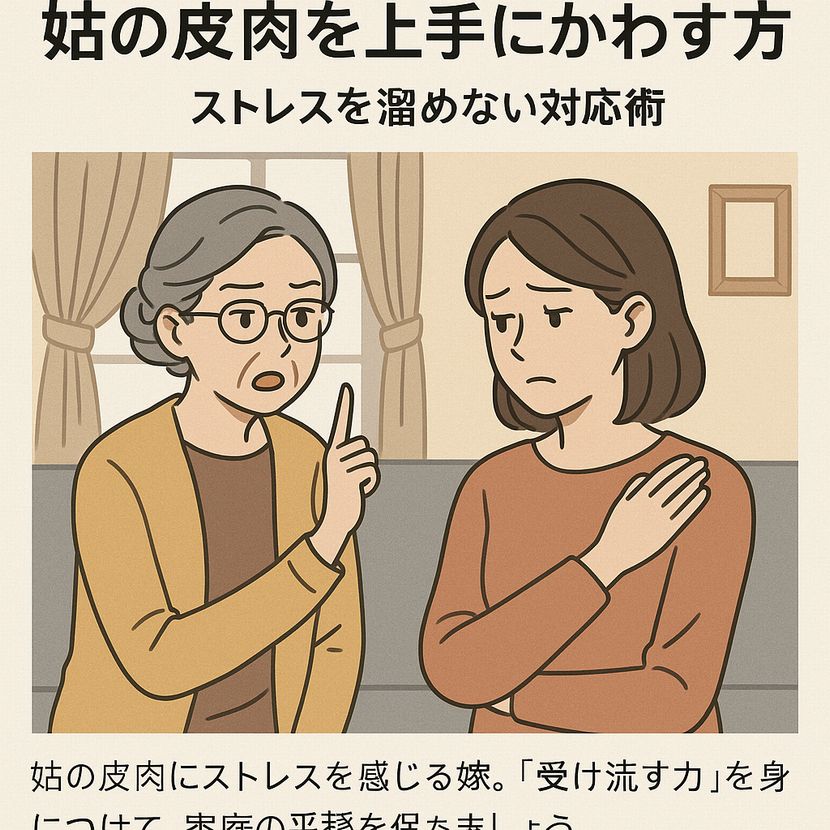 「姑の皮肉を上手にかわす方法」