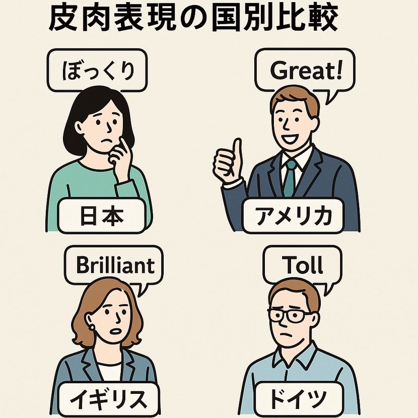 皮肉表現の国別比較｜日本・欧米・アジアの文化差