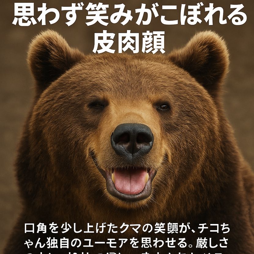 「やさしく笑う、森の皮肉屋さん」