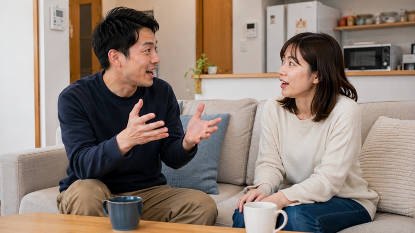 ほんまなど日常的な関西弁で会話する男女