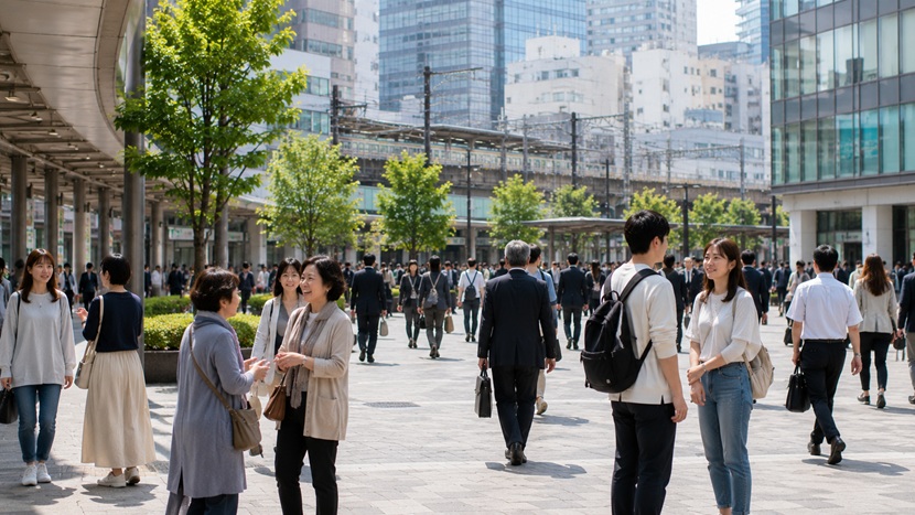 大阪や京都や兵庫など地域による関西弁の違いをイメージした日常風景