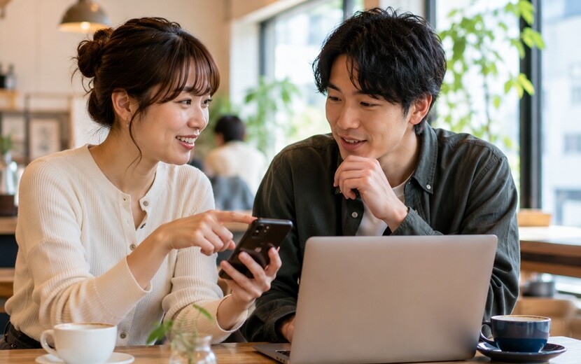関西弁変換ツールをスマホとパソコンで利用するイメージ