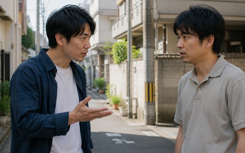 怖く聞こえる関西弁で会話する情景