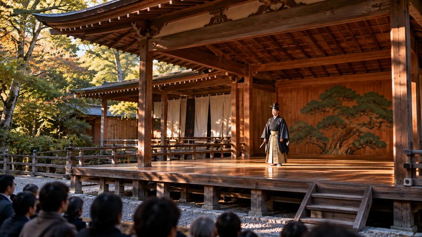 威風堂々と威風凛々の違いをイメージした伝統芸能の演者