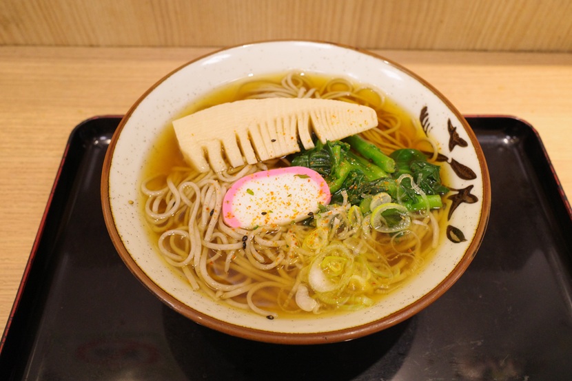 仙台駅の立ちそば処杜で食べたそば