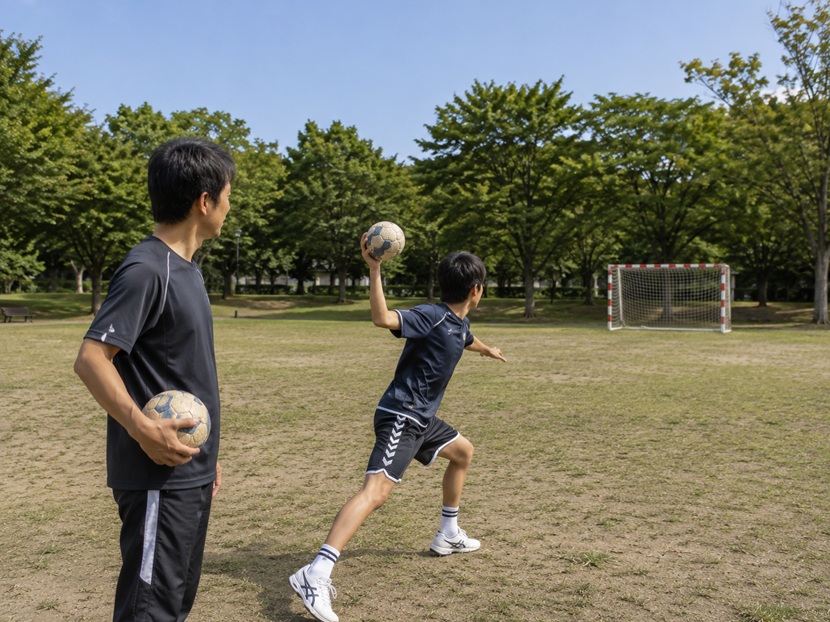 親に似ながら親を超えて成長する子どもと父親