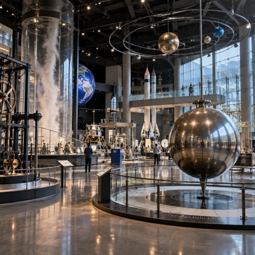 物理的を英語で表すphysicalをイメージした科学展示施設