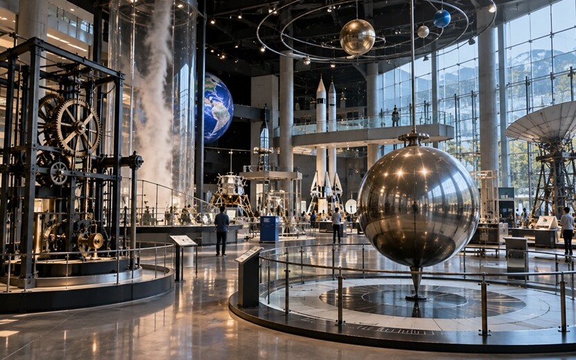 物理的を英語で表すphysicalをイメージした科学展示施設