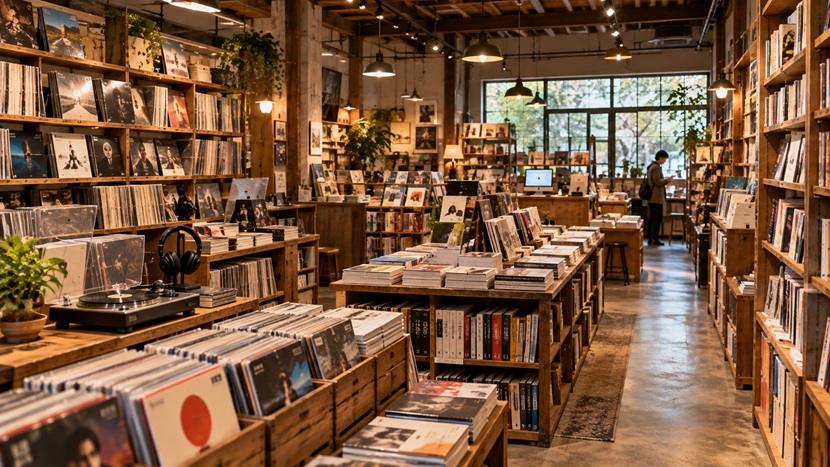 実物の本やレコードなどphysicalの意味を表す品物