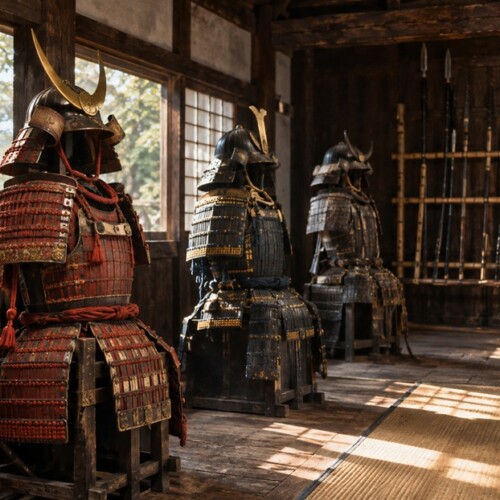長篠の戦いで戦死した武田軍の武将を象徴する甲冑と兜